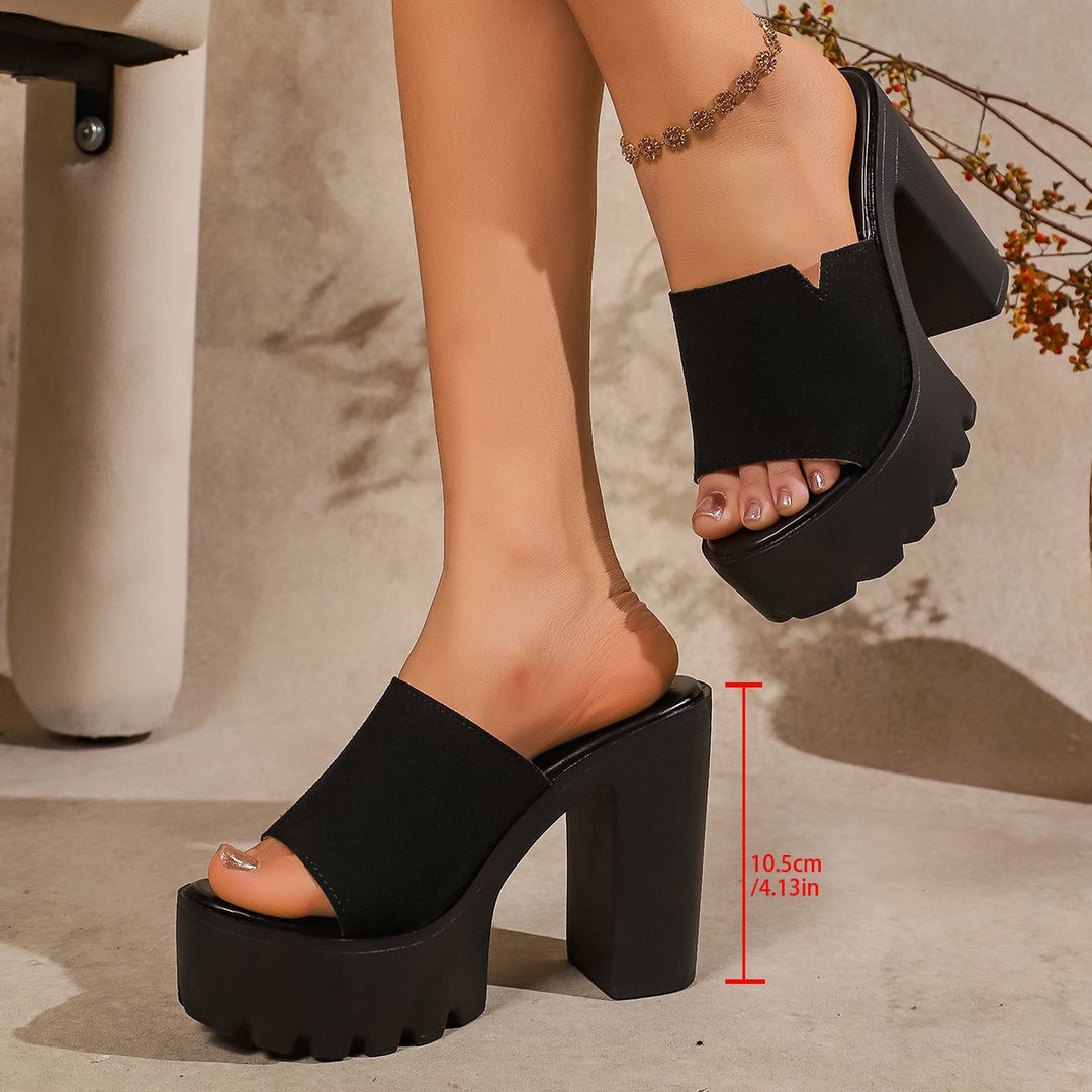 Damen Plateausandalen mit trendigem Blockabsatz EB