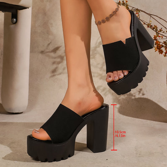Damen Plateausandalen mit trendigem Blockabsatz EB