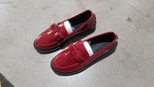Damen elegante Mokassins mit modischem Schnallen-Design EB