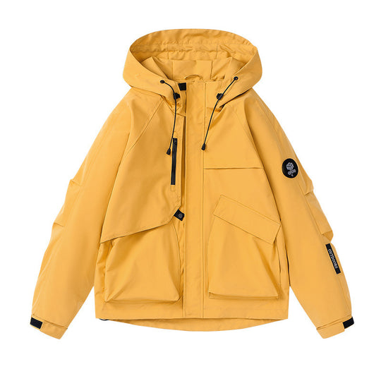 Damen technische Outdoor-Jacke mit atmungsaktiver Membran und verstellbarer Kapuze EB