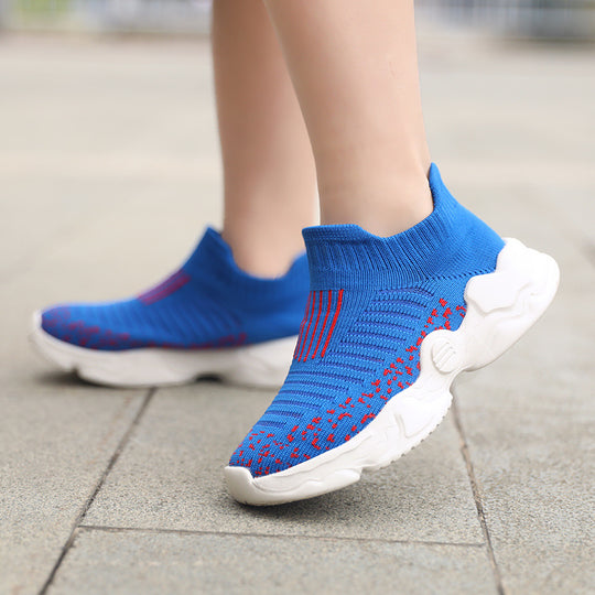 Damen Stretch Sneaker mit rutschfester Sohle und atmungsaktivem Obermaterial EB