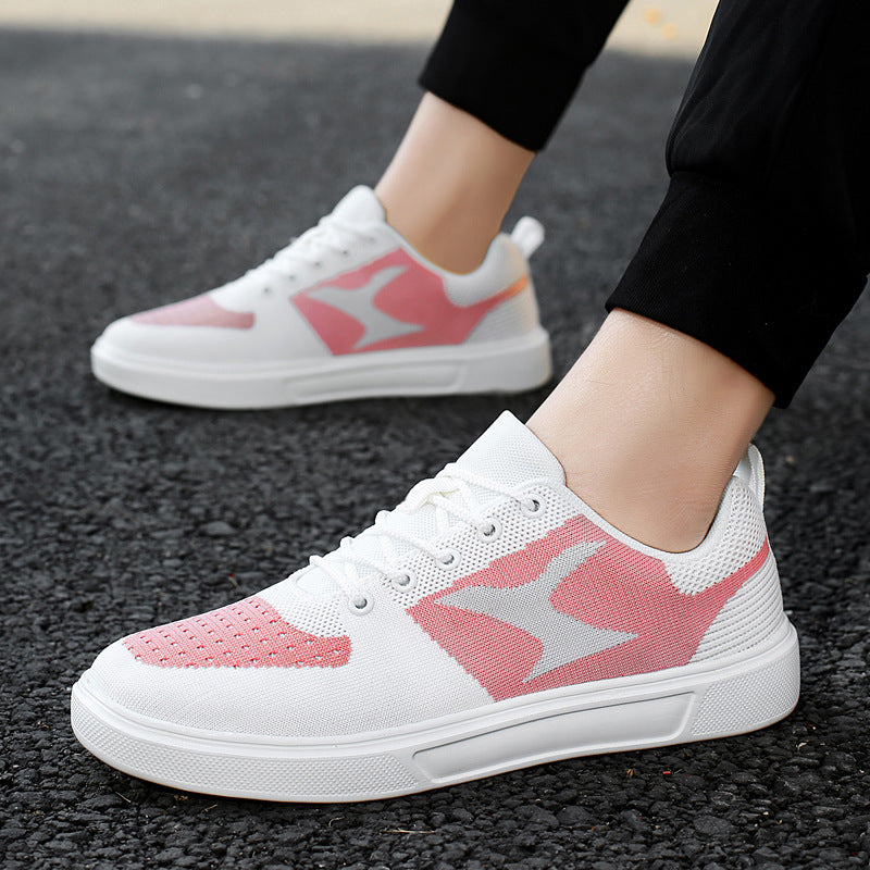 Damen Atmungsaktive Freizeit-Sneaker mit elastischen Schnürsenkeln EB