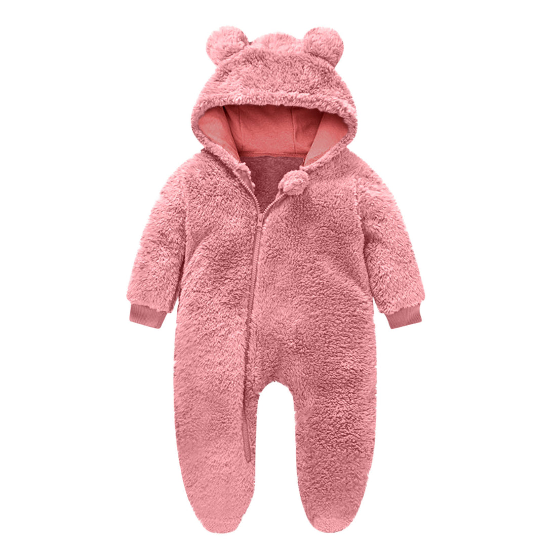 Kleinkind Fleece Overall mit Bärenohren EB