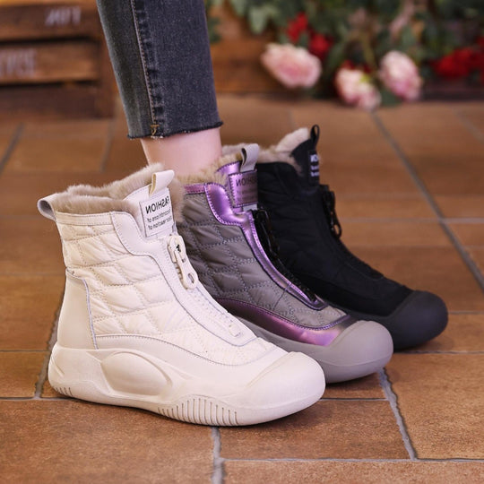 Damen Winterboots mit weichem Futter und rutschfester Sohle EB