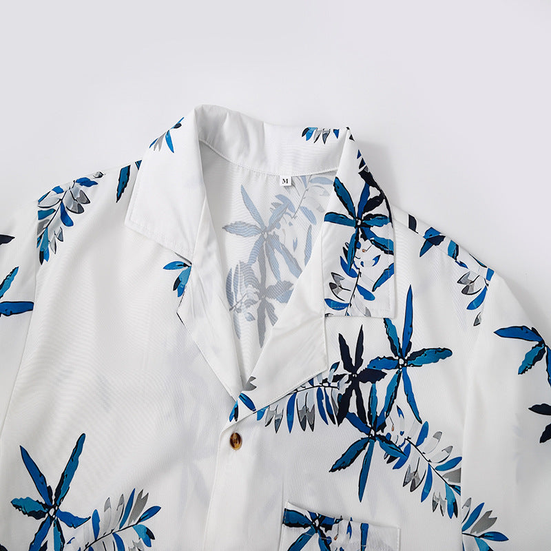 Herren Urlaubsoverall mit floralem Design und lockerer Passform EB