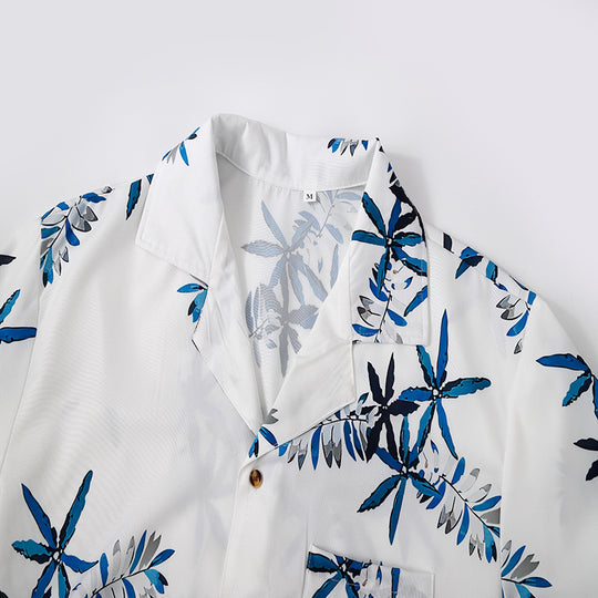 Herren Urlaubsoverall mit floralem Design und lockerer Passform EB