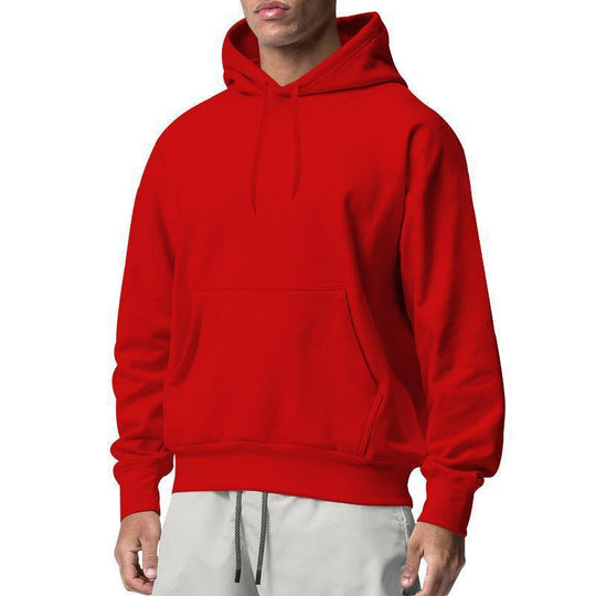 Herren nan Premium-Kapuzenpullover mit Kängurutasche, innen angerautem Fleece, verstärkter Nackennaht und geripptem Saum EB