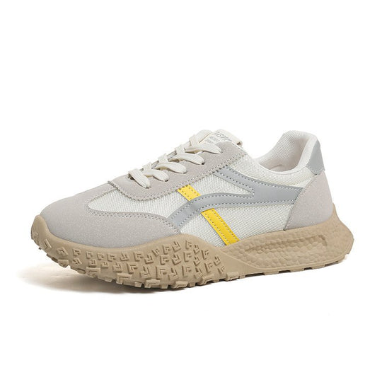 Damen Modische Lauf-Sneaker mit gepolsterter Sohle und atmungsaktivem Obermaterial EB