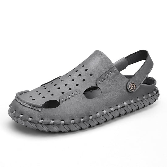 Damen Leder Sandalen mit atmungsaktiven Öffnungen von EB