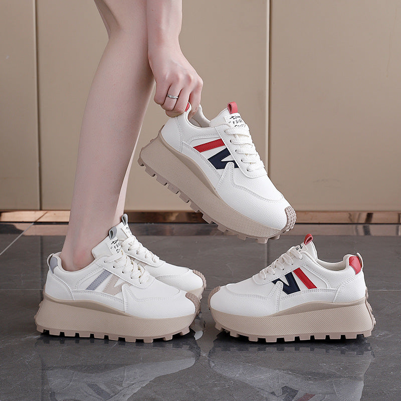 Damen Chunky Sneakers mit rutschfester Sohle und komfortablem Dämpfungssystem EB