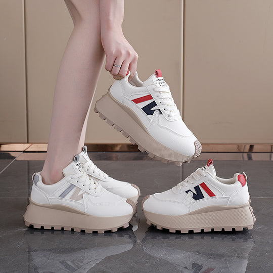 Damen Chunky Sneakers mit rutschfester Sohle und komfortablem Dämpfungssystem EB