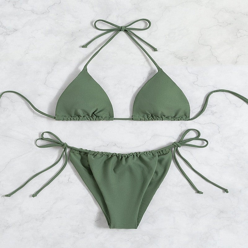 Damen Triangel-Bikini mit verstellbaren Bändern EB