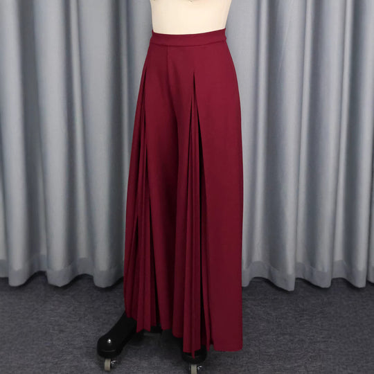 Damen Plisseehose mit hohem Bund und elegantem Faltenwurf EB
