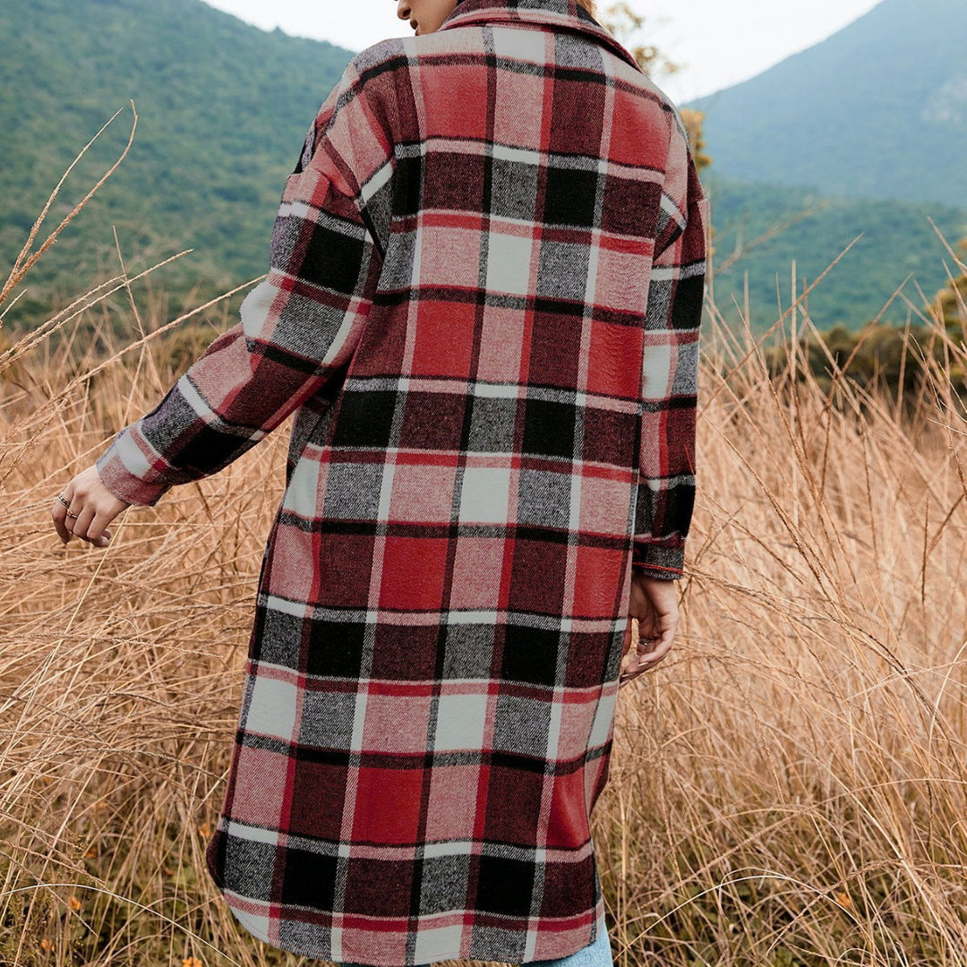 Damen Flanellhemd-Kleid mit Karomuster EB