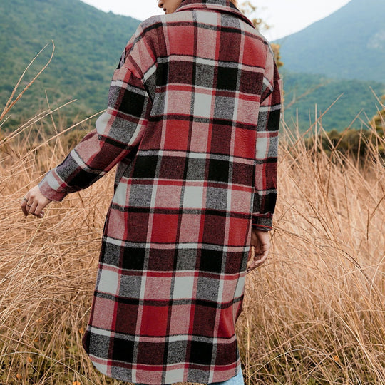 Damen Flanellhemd-Kleid mit Karomuster EB