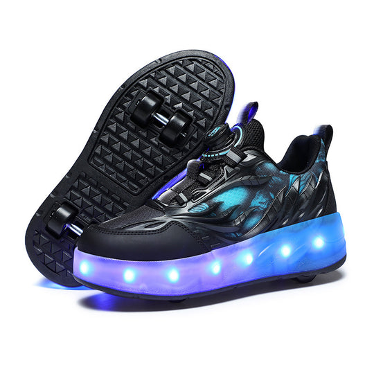 Damen LED Leuchtschuhe mit Rollerskate-Funktion EB