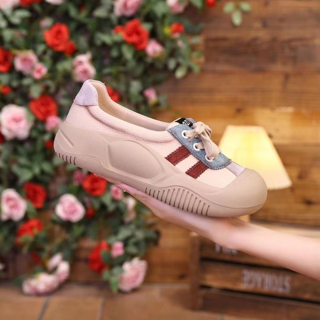 Damen Sportliche Sneaker mit modischem Schnür-Design EB