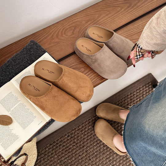 Damen Komfortable Filzclogs mit exquisitem Innenfutter EB
