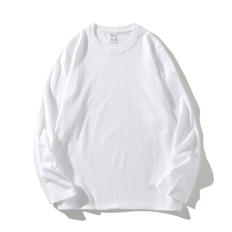 Damen vielseitiges Langarm-T-Shirt aus hochwertiger Baumwolle EB