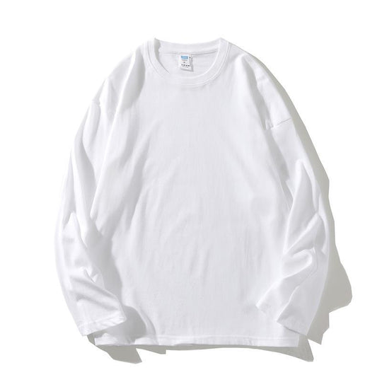 Damen vielseitiges Langarm-T-Shirt aus hochwertiger Baumwolle EB