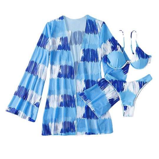 Damen Bikiniset mit modischem Overlayer EB