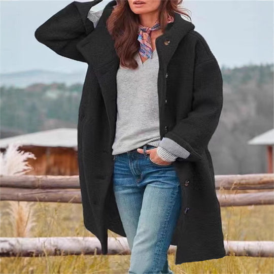 Damen stylischer und komfortabler Übermantel mit großzügigem Schnitt EB