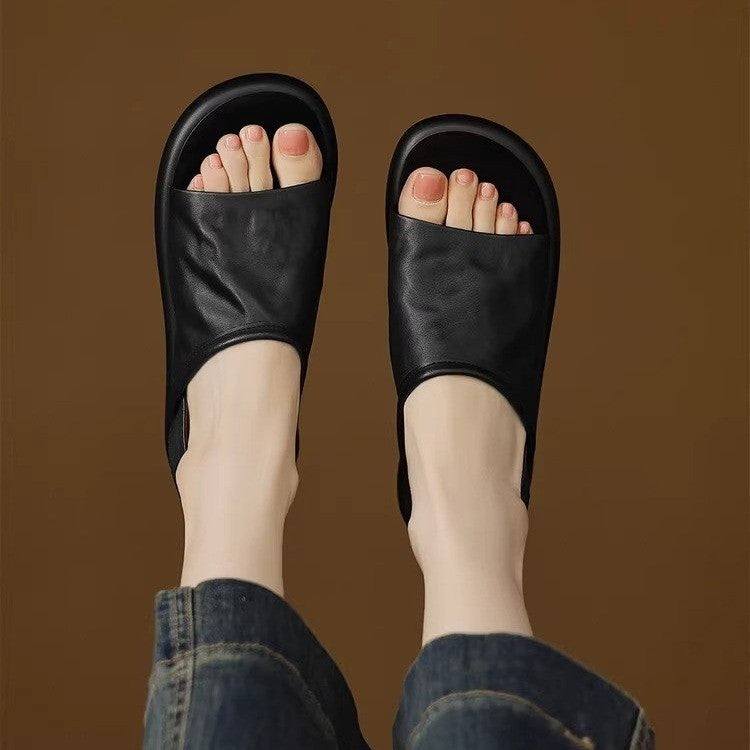 Damen offene Clogs mit elegantem Design und komfortablem Fußbett EB