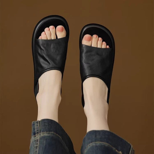 Damen offene Clogs mit elegantem Design und komfortablem Fußbett EB