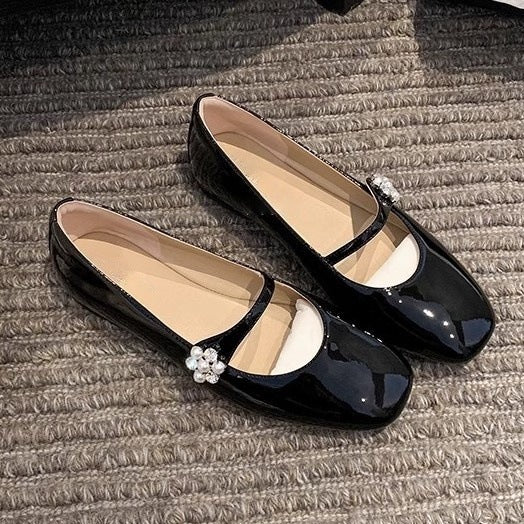 Damen Ballerinas mit eleganten Cut-Outs und modischem Dekor EB