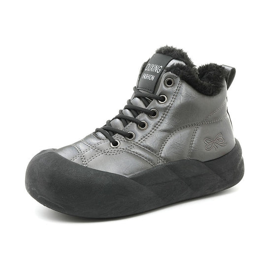 Damen Winterstiefel mit warmem Kunstfell und rutschfester Sohle EB
