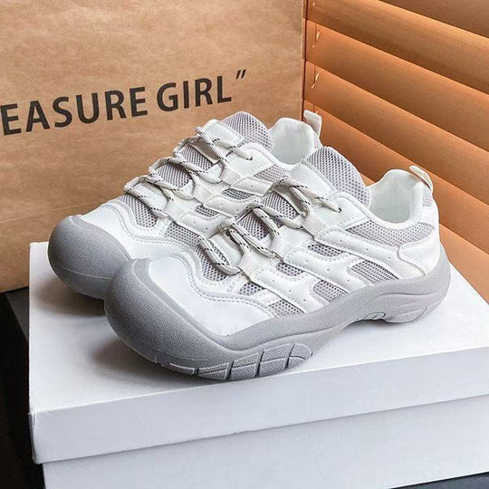 Damen Sportliche Sneakers mit atmungsaktiver Netzstruktur und rutschfester Sohle EB