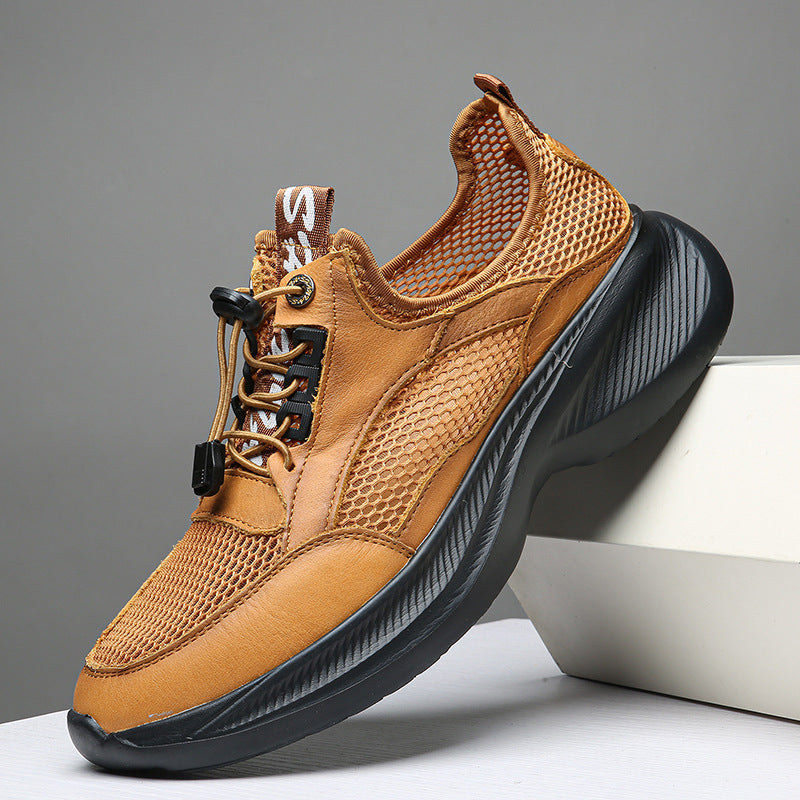 Herren Atmungsaktive Freizeitsneaker mit elastischem Schnellverschluss EB