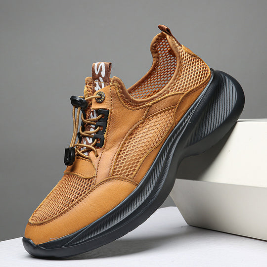Herren Atmungsaktive Freizeitsneaker mit elastischem Schnellverschluss EB