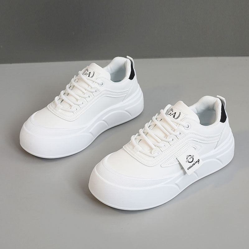 Damen modische Plateau Sneakers mit Sportprofil und atmungsaktivem Obermaterial EB