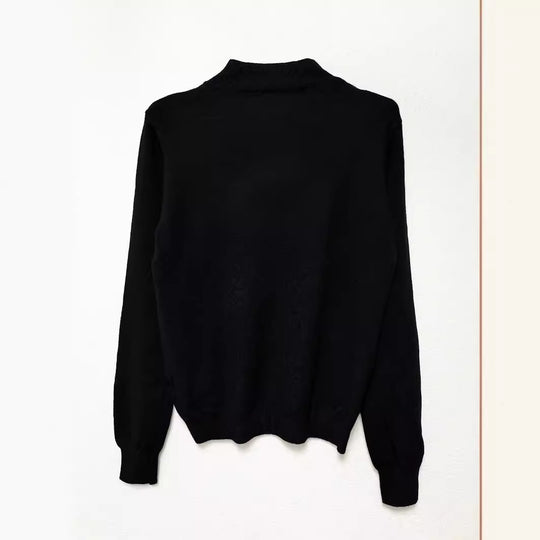 Damen Hochwertiger Pullover mit Stehkragen aus feinem Strick EB