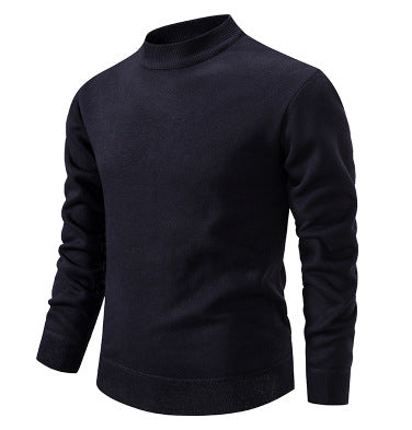 Herren Hochwertiger Strickpullover mit modernem Stehkragen EB