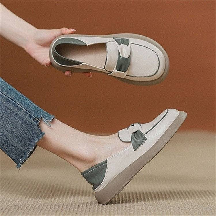 Damen Mokassin-Sneaker mit dekorativem Schleifen-Element und bequemem Fußbett EB