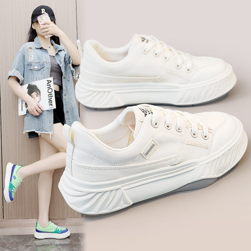 Damen modische Sneakers mit atmungsaktiver Oberflächenstruktur und komfortabler Sohle EB