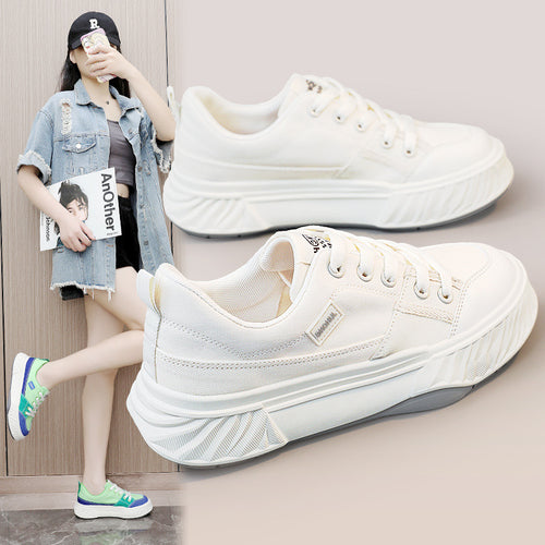 Damen modische Sneakers mit atmungsaktiver Oberflächenstruktur und komfortabler Sohle EB