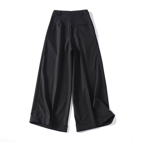 Damen Weite Palazzo-Hose mit eleganter Schnittführung und feiner Textur EB