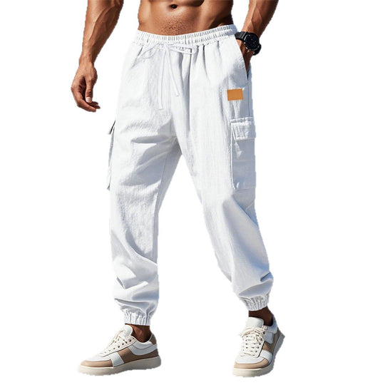 Herren Cargo-Hose mit elastischem Bund und praktischen Taschen EB