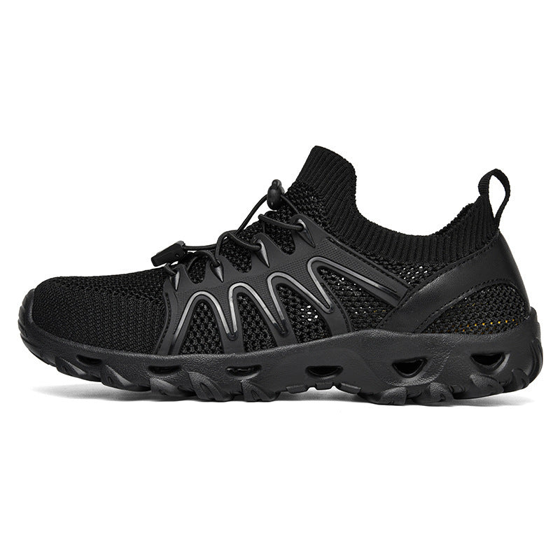 Damen Multifunktionale Freizeitsneaker mit atmungsaktivem Obermaterial und elastischer Schnürung EB