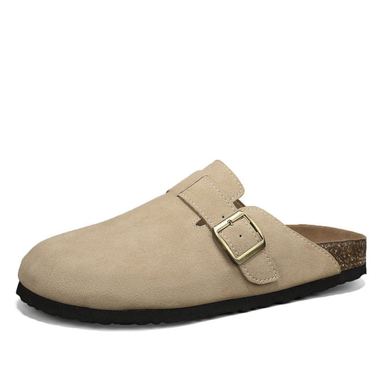 Damen elegante Clogs mit verstellbarem Riemen und rutschfester Sohle EB