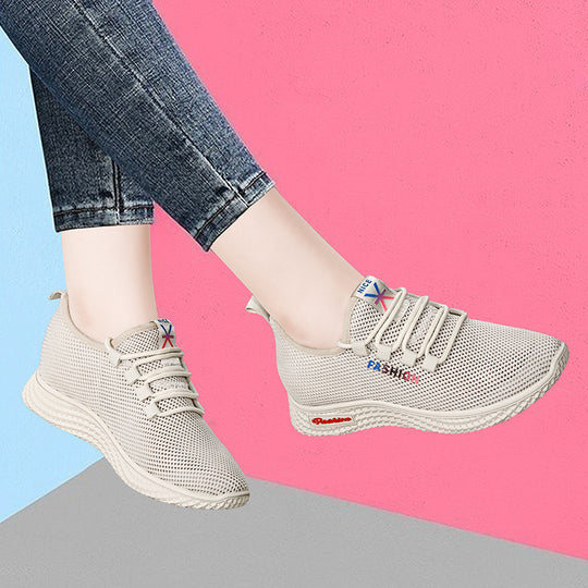 Damen Atmungsaktive Freizeitsneaker mit flexibler Sohle und modischem Mesh-Obermaterial EB