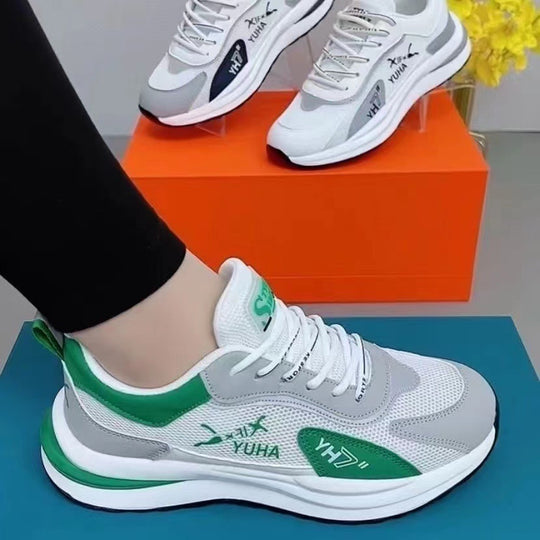 Damen modische und atmungsaktive Sneakers mit flexiblem Obermaterial EB