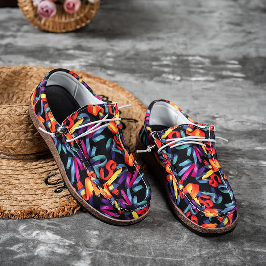 Damen leichte Freizeitschuhe mit buntem Design EB