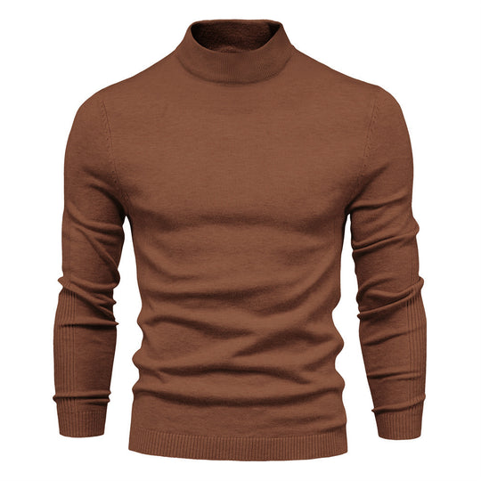 Herren stilvoller Rollkragenpullover aus weicher Merinowolle EB