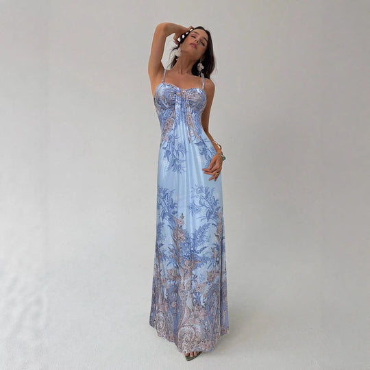 Damen Maxikleid mit floralem Design EB