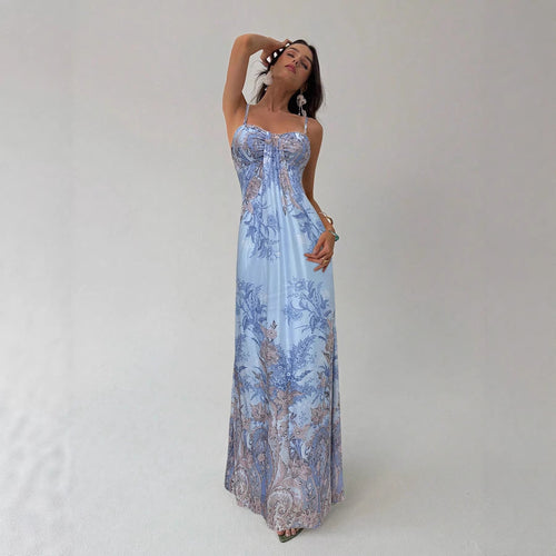 Damen Maxikleid mit floralem Design EB