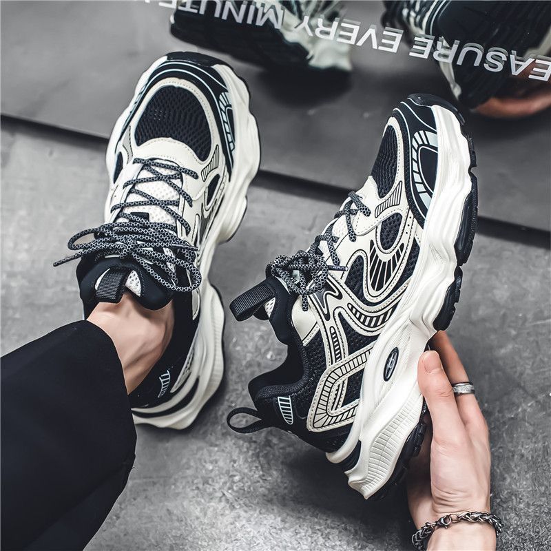 Damen Sportliche Chunky Sneakers mit atmungsaktivem Obermaterial und innovativem Sohlenprofil EB